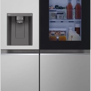 LG GSGV81PYLL Side by Side Refrigerator, Class E, 635 L, Instaview, Multi-Door Fridge with Freezer, Ice, Crushed Ice Water Dispenser, Total NoFrost, Smart Inverter Compressor,...