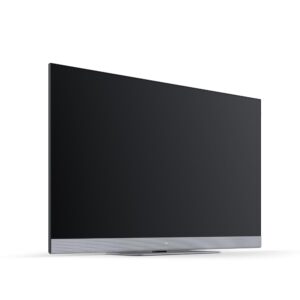 Loewe We. See 43 Inch LCD TV, Ultra HD, Smart TV, HDR, Dolby Atmos, 60W Soundbar, Rotating Table Base, AirPlay, HDMI 2.1, Slim Design