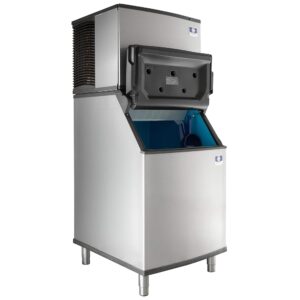 Manitowoc IDT0450A-161 Indigo NXT 30" Air-Cooled Full-Dice Ice Maker Machine with D570 Ice Storage Bin for Hotel Pub Bar | 470 lb. Ice/24hrs, 532 lb. Bin Capacity | DuraTech...