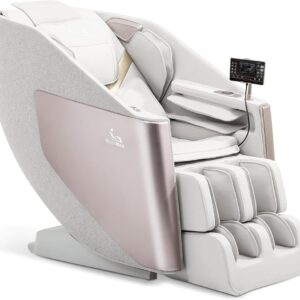 MassaMAX 2025 A305 Massage Chair Full Body, Zero Gravity SL-Track Shiatsu Massage Recliner Chair with Heat, AI Control, Body Scan and Calfrest Extension, Fully Assembled, Golden