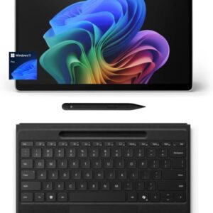 Microsoft Surface Pro 11 OLED Elite Bundle, 2-in-1 Tablet w/Flex Keyboard, Slim Pen, Copliot+ AI PC, 13" Touchscreen, Snapdragon X Elite (12 Core), 32GB RAM, 2TB SSD, Win 11...