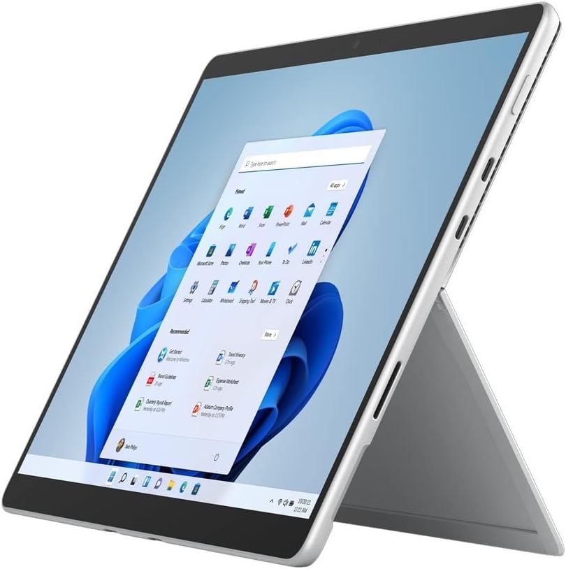 Microsoft Surface Pro 8 Tablet - 13" - Core i7 1185G7-16 GB RAM - 256 GB SSD - 4G LTE - Windows 11 - Platinum - 2880 x 1920 - PixelSense Display - 5 Megapixel Front Camera