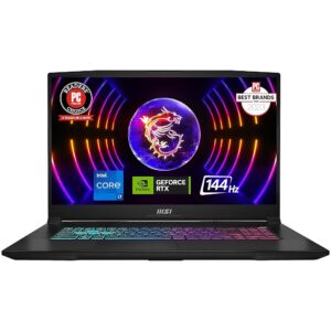 MSI Katana 17 Gaming Laptop: 13th Gen Intel Core i7, GeForce RTX 4060, 17.3" 144Hz FHD Display, 32GB DDR5, 1TB NVMe SSD, USB-Type C, Cooler Boost 5, Win11 Home: Black B13VFK-835US