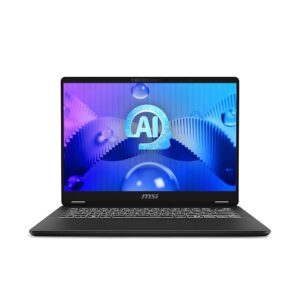 MSI Prestige 14 AI Evo 14" FHD+ Business Laptop: Intel Core Ultra 9-185H, ARC Graphics, 64GB DDR5, 2TB NVMe SSD, HDMI, Wi-Fi 7, Win 11 Pro: Stellar Gray C1MG-001US