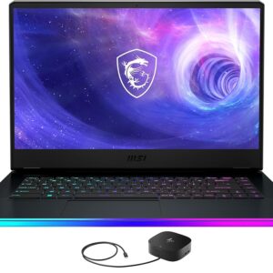 MSI Raider GE66-15 Gaming & Entertainment Laptop (Intel i7-12700H 14-Core, 64GB DDR5 4800MHz RAM, 2x8TB PCIe SSD RAID 0 (16TB), GeForce RTX 3080 Ti, 15.6" Win 11 Pro) with G2...