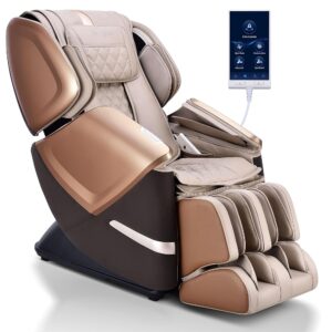 MYNTA 2025 4D Massage Chair for Full Body, 4D+2D Dual Mechanism with Waist & Shawl Heating, Zero Gravity Recliner Foot & Calf Massage, Extended SL-Track, Music Sync with Hi-Fi...