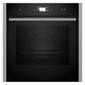NEFF B64VS71N0, N 90, Built-in Oven, Made in Germany, Integrated Oven 60 x 60 cm, Slide & Hide, Full Touch TFT Display, Favorit, Vario Steam, Soft Open & Close, Black