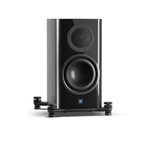 Nubert nuZeo 3, black active compact speaker of the reference class, high-quality materials and careful tuning for maximum sound fidelity, radio control, 2-way system