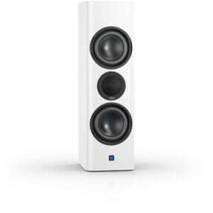 Nubert nuZeo 6, white active compact speaker of the reference class, high-quality materials and careful tuning for maximum sound fidelity, radio control possible, high-end speaker