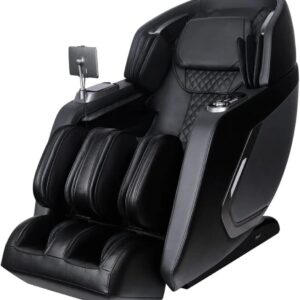 Osaki 4D Bravo Duo Massage Chair with Self-Adaptive SL-Tack, Intelligent Voice Contol, Computer Body Scan, Black