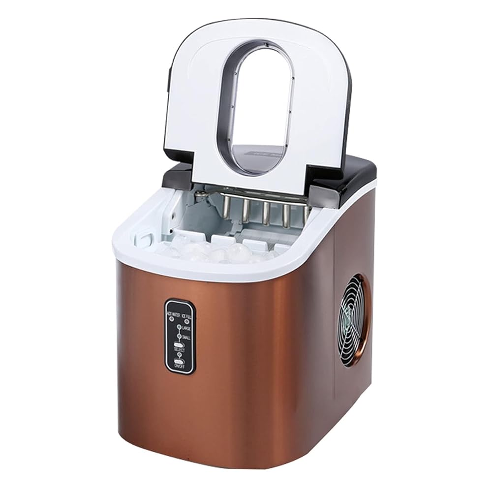 Portable Electric Ice Maker Countertop, Soft Ice Cube Maker with Self-Cleaning, 16KG/24H, Ideal for Home Parties & Events