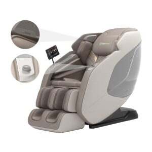 Real Relax 4D Massage Chair Full Body, Zero Gravity Recliner with Negative Ion Purification, Aromatherapy, 20 Auto Modes, Yoga Stretching, Touch Screen, Foot Rollers, Wireless...