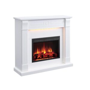 RICHEN Hikaru Electric Fireplace - Standing Fireplace with Heating up to 2000 W, 3D Flame Effect, LED Lighting, Crinkle Sound, App Control, WiFi, Remote Control, Timer,...