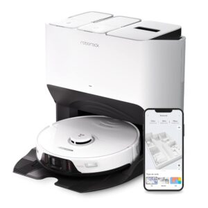 roborock S8 Pro Ultra Robot Vacuum Cleaner with Wiping Function Suction Station, Self-Washing/Self-Drying/Self-Draining / Self-Cleaning Robot Vacuum Cleaner, 3D Obstacle...