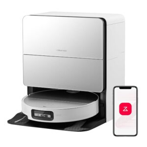 roborock Saros 10 Robot Vacuum and Mop, 22,000Pa Suction, AI Obstacle Avoidance, 3.14-inch Ultra Thin, Intelligent Dirt Detection, Zero Tangling Main Brush, Hot Water Mop & Dock...