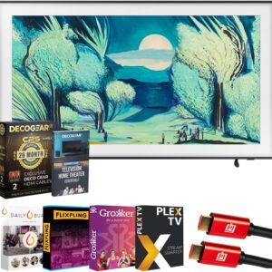 Samsung 65" The Frame LS03FA QLED 4K TV 2025 Art Mode, Vision AI | CPS Exclusive 26 Month Protection, 2X HDMI Cables, Premiere Movies Streaming & Deco Gear Complete Home Theater...