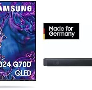 Samsung QLED Q70D 85 Inch, TV with Quantum Processor 4K, HW-Q610GC 3.1st Channel Q Soundbar, Dolby Atmos, Q-Symphony