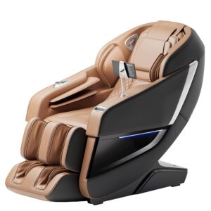 Shahoo Zero Gravity Full Body Massage Chair with SL-Track, AI Voice Control & Heating – Auto Body Scan, Air Compression Foot Massage, 8 Auto Programs