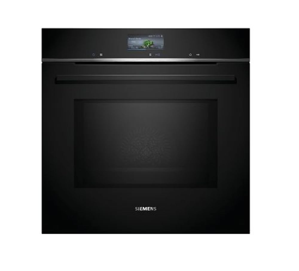 Siemens HM776GKB1, iQ700 Smart Built-in Oven with Microwave Function, 60 x 60 cm, 800 W, Made in Germany, Black, activeClean & humidClean Self-Cleaning, Air Fry, cookControl,...