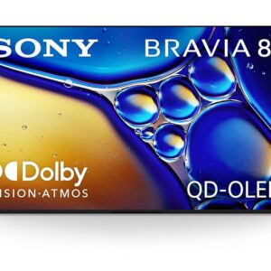 Sony BRAVIA 8 II 55 Inch TV, QD OLED, 4K Smart Google TV, XR Processor with AI Technology, Ultra Slim Design, 120hz Television, Dolby Vision/Atmos, Exclusive Features for PS5,...
