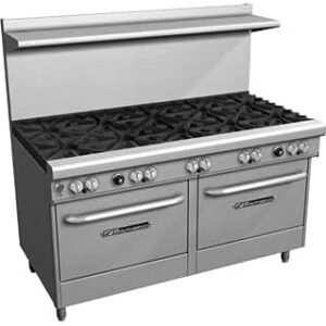 Southbend 4601AA-5L 60" Ultimate Restaurant Gas Range w/ 7 Standard Burners, 2 Pyromax Burners Rear Left & (2) Convection Ovens