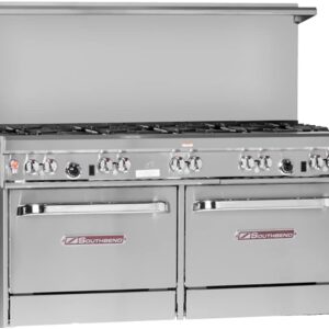 Southbend 4602DD-6L 60" Ultimate Restaurant Gas Range w/ 3 Star-Saute Burners, 4 Wavy Grate Burners, 2 Pyromax Burners Rear Left & (2) Standard Ovens
