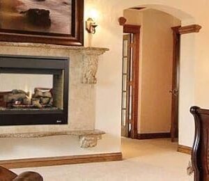 Superior 40" DV See-Through Electric Fireplace w/Black Interior - NG