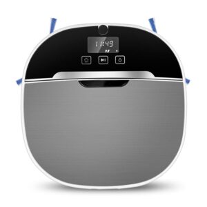 TEmkin Robot Vacuum Cleaner High Suction, Self-Charging Robotic Vacuum Cleaner, App Connect, Auto Sweeper with Drop Sensor, for Pet Hair, Carpet and Hard Floors