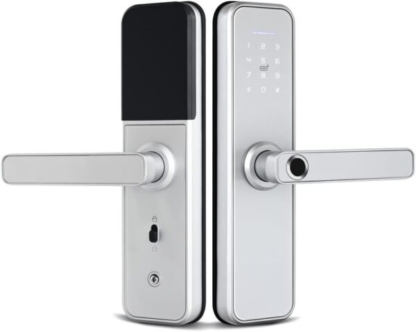 Tuya Smart Fingerabdruck-Türschloss, digital, elektronisches Schloss mit App-Passwort-Entriegelung für Sicherheit zu Hause (Größe : 50) ()