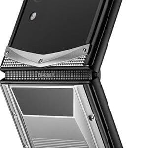 VERTU Quantum FLIP Cyber Titanium Smartphone, Quantum Security, 6.9" OLED 240Hz, 12GB+512GB, 50MP Camera, 65W Fast Charge, SATCOM/5G/QEC-Sliver