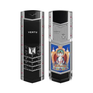 VERTU Signature V Thang-Ka Pure Silver Luxury Business Mobile Phone (Vairochana)