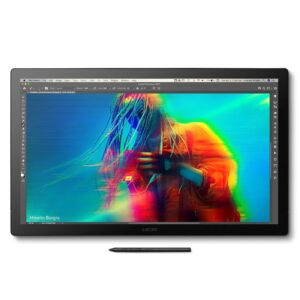 Wacom Cintiq Pro 22 Drawing Tablet with Screen, 21.5" Ultra HD 4K. 10-bit 120Hz Touchscreen Display Graphic Arts Tablet with Pro Pen 3, for Windows PC, Mac, Linux