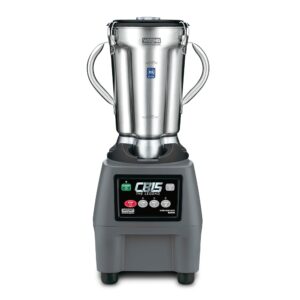 Waring Commercial CB15 Ultra Heavy Duty 3.75 HP Blender, Electric Touchpad Controls with Stainless Steel 1 Gallon Container, 120V, 5-15 Phase Plug,Black
