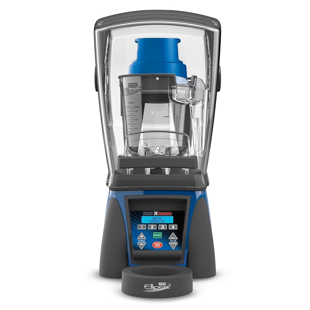 Waring Commercial Ellipse Professional Blender, Heavy Duty Dual Motor, Quiet Sound Shield, Sealed Programmable Keypad, 32 Oz Capacity, Food and Smoothies, Foodservice Grade for...