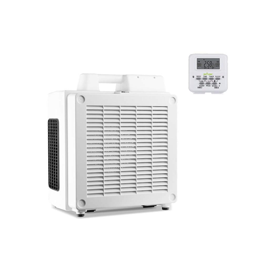 XPOWER Olympus Programmable Sanitizing System (PSS), Automatic Overnight Indoor Air Quality Solution, 600 Cfm HEPA Air Purifier, Digital Timer, IAQ