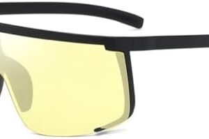 XXGJOALD 2025 Sunglasses Man Oversize Shield Half Frame Sunglasses Women Goggles Glasses UV400