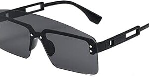 XXGJOALD 2025 Sunglasses Women Vintage Sunglasses Frameless Hollow Out Legs Ladies Sun Glasses UV400 Eyeglasses Shaded